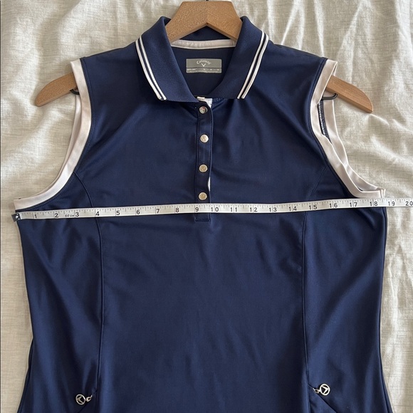 Callaway Womens Sleeveless Polo Dress Pockets Stretch Golf Size Medium - Picture 8 of 11